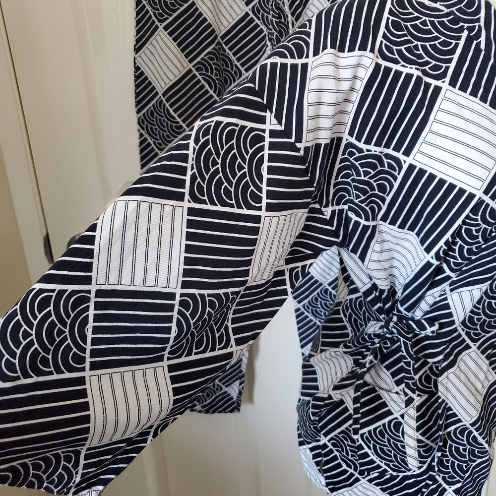 Navy Blue and White Pajamas Medium - Picture 13 of 17